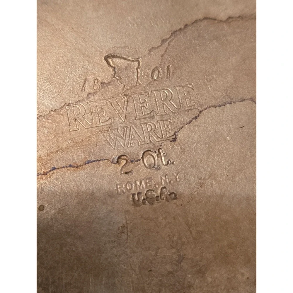 Vintage Revere Ware Copper Bottom Made In USA vintage revere